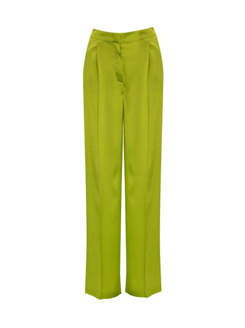 Pantalone in misto seta Verde acido MVP Wardrobe | B020 52275261